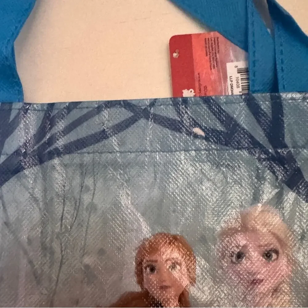 Disney Frozen Tote Bag with Elsa and Olaf in Blue